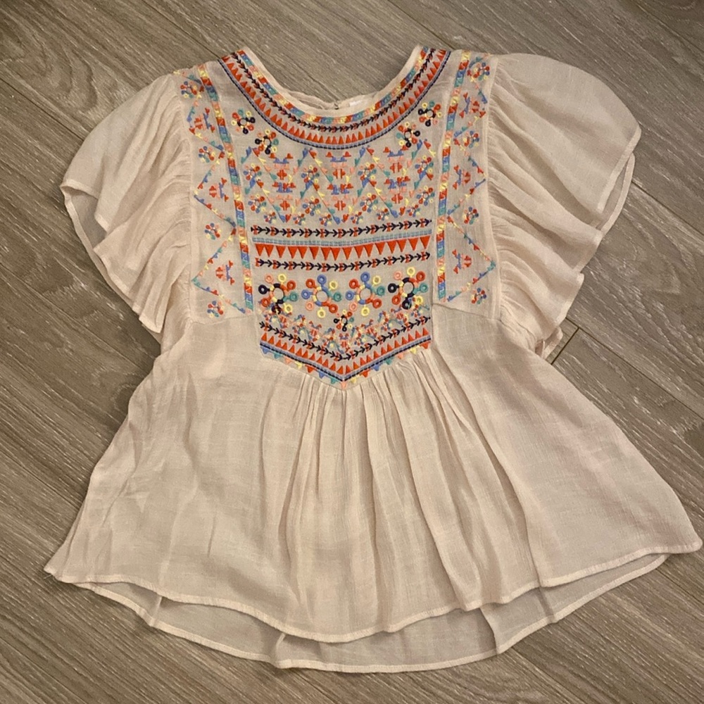 uo embroidered blouse